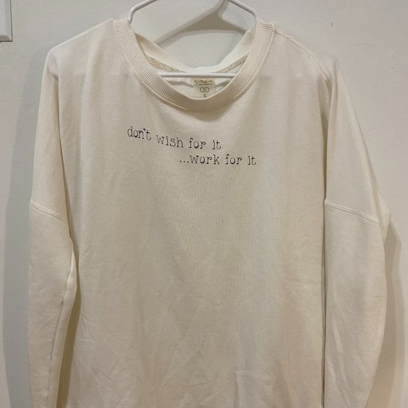 CALIA by Carrie Underwood Sweaters - Calia  "Don't wish for it, work for it." Sweater